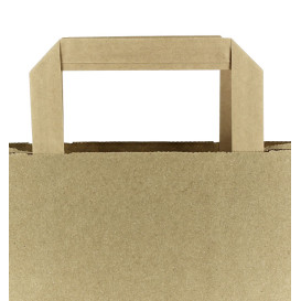 Sac en papier Kraft porte-bouteilles 19+8x37cm (250 Utés)