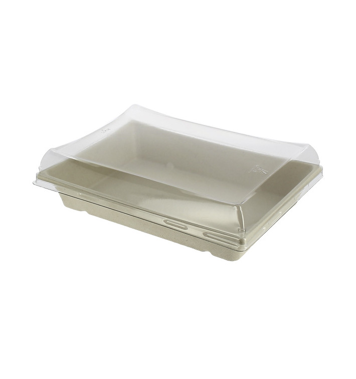 Plateau Canne à Sucre et Couvercle 220x160x60mm (90 Utés) Plateau Canne à Sucre et Couvercle 220x160x60mm (90 Utés)