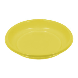 Assiette Creuse Réutilisable Economique PS Jaune Ø20,5cm (25 Utés)