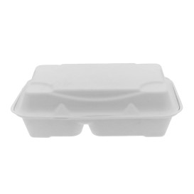 Emballage Canne à Sucre Blanche 2C 23x15x7,5cm (250 Utés)