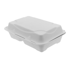 Emballage Canne à Sucre Blanche 2C 23x15x7,5cm (250 Utés)