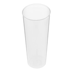 Verre Tube 330ml Transparent  PP (10 Unités)