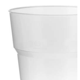 Gobelet Plastique à Bière PP Dur 200ml (40 Unités)