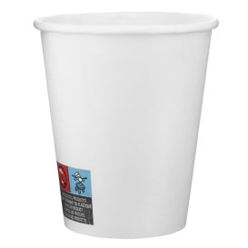 Gobelet Carton 9 Oz/280ml Blanc Ø8,1cm (600 Utés)