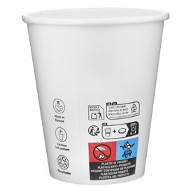 Gobelet Carton 9 Oz/280ml Blanc Ø8,1cm (600 Utés)