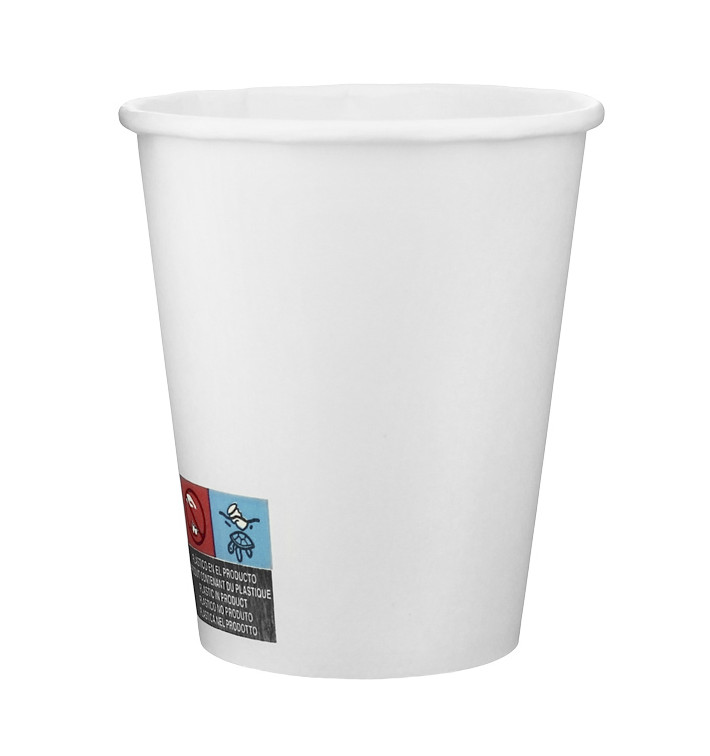 Gobelet Carton Blanc 9Oz/280ml Ø8,0cm (50 Utés)