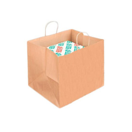 Sac en papier avec Anses Boîte Pizza 80g 37+33x32 cm (25 Unités)