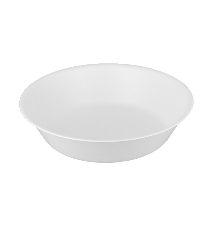 Assiette Réutilisable Durable PP Minéral Blanc Ø18cm (54 Utés)