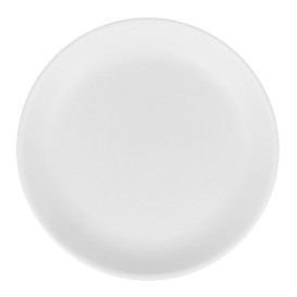 Assiette Réutilisable Durable PP Minéral Blanc Ø21cm (6 Utés)