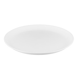 Assiette Réutilisable Durable PP Minéral Blanc Ø27,5cm (54 Utés)