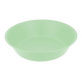 Assiette Réutilisable Durable PP Minéral Vert Ø18cm (54 Utés)