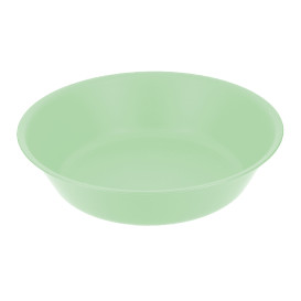 Assiette Réutilisable Durable PP Minéral Vert Ø18cm (54 Utés)