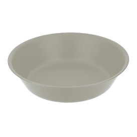 Assiette Réutilisable Durable PP Minéral Gris Ø18cm (54 Utés)