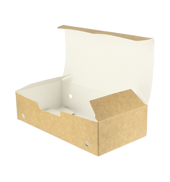 Boîte Repas à emporter Grand Kraft 200x100x50mm (375 Utés) Boîte Repas à emporter Grand Kraft 200x100x50mm (375 Utés)