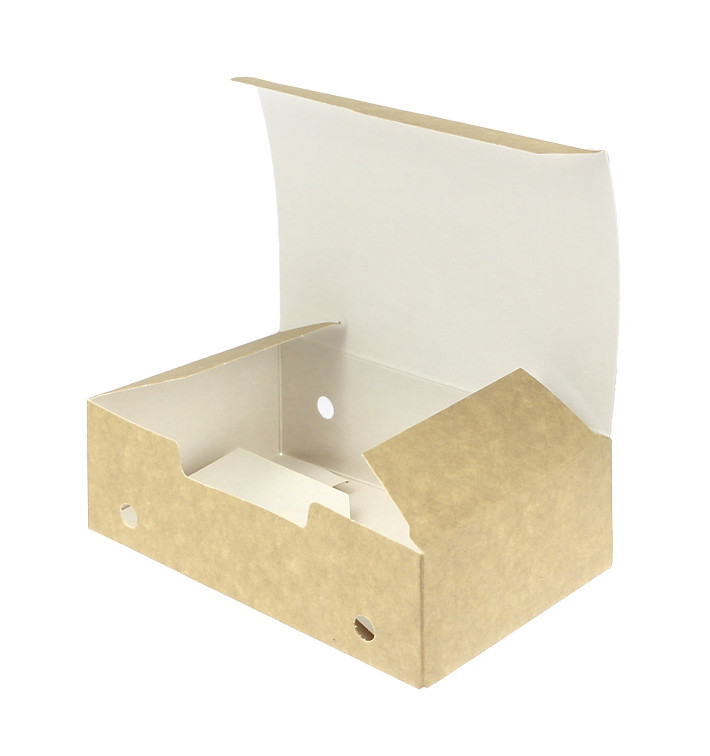 Boîte Repas à emporter Moyen Kraft 145x90x45mm (450 Utés) Boîte Repas à emporter Moyen Kraft 145x90x45mm (450 Utés)