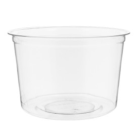 Récipient Compostable PLA Transparent 470ml (500 Utés)