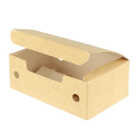 Boîte Repas à emporter Petit Kraft 115x72x43mm (25 Utés)