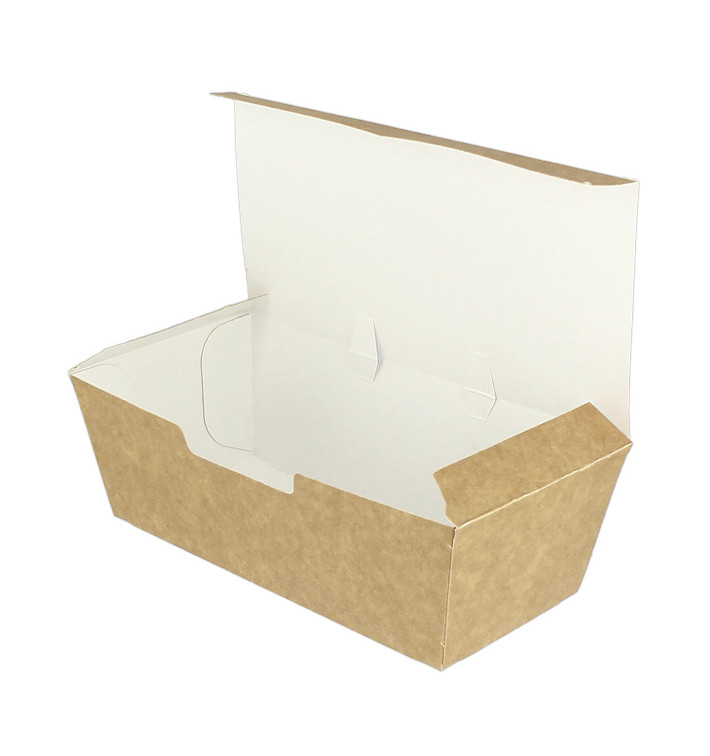 Boîte à Emporter Kraft 16,5x7,5x6cm (600 Unités) Boîte à Emporter Kraft 16,5x7,5x6cm (600 Unités)