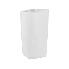 Sac en Papier avec Fond Hexagonal Blanc 14x19cm (1000 Utés)