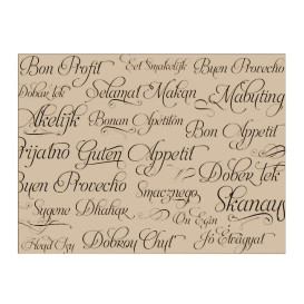 Nappe en papier 1x1m "Bon Appetit" 40g (400 Unités)