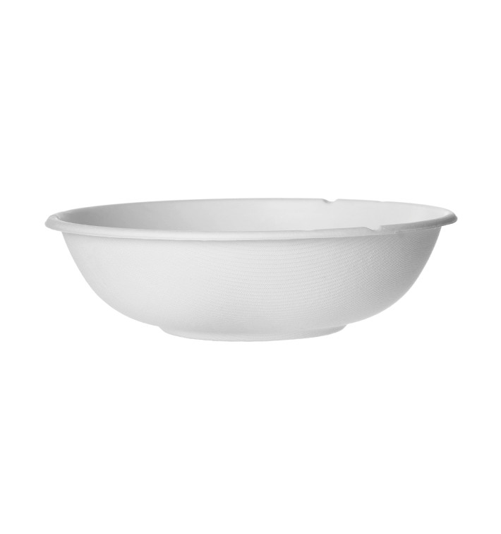 Bol Canne à Sucre Bagasse Blanc 940ml (50 Utés) Bol Canne à Sucre Bagasse Blanc 940ml (50 Utés)
