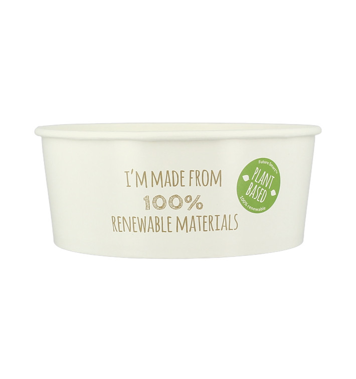 Saladier en Carton Renouvelable Blanc 775ml Ø15cm (45 Utés) Saladier en Carton Renouvelable Blanc 775ml Ø15cm (45 Utés)