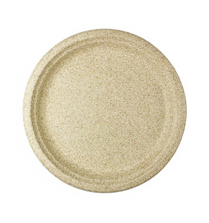 Assiette en Son de Blé Naturel Ø26cm (800 Unités) Assiette en Son de Blé Naturel Ø26cm (800 Unités)
