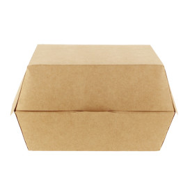 Boîte à Hamburger XXL Kraft 14,5x14,5x8 cm (25 Utés)