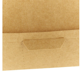 Boîte à Hamburger XXL Kraft 14,5x14,5x8 cm (25 Utés)