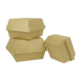 Boîte Américaine Kraft 15x12x6,5cm (200 Utés)