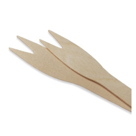 Mini Fourchette en bois 12cm (100 Unités)