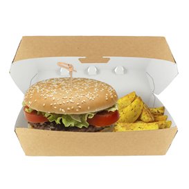 Boîte à Hamburger Kraft Géant 23x17,5x8cm (175 Utés)