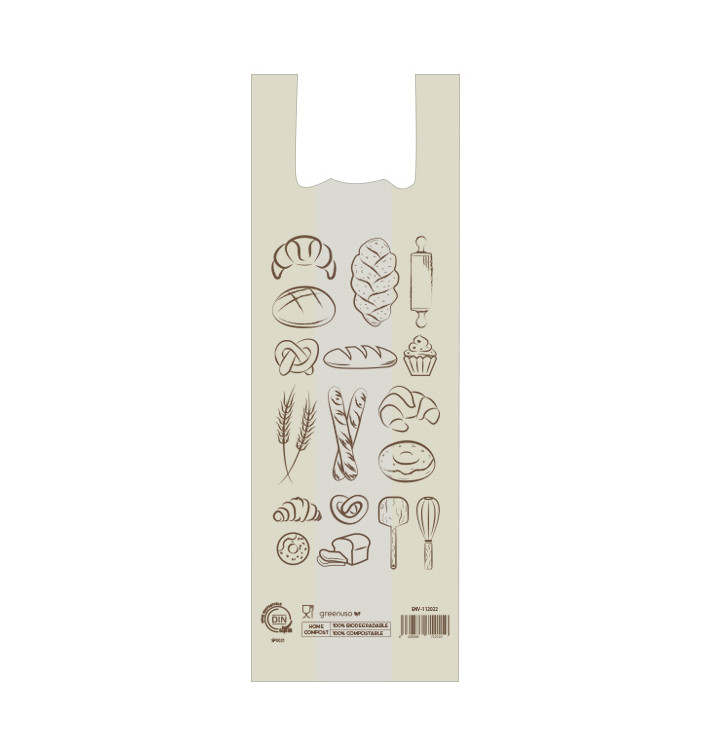 Sac à Bretelles Pain Home Compost “Bakery” 30x60cm (100 Utés) Sac à Bretelles Pain Home Compost “Bakery” 30x60cm (100 Utés)