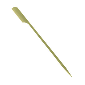 Pique en Bambou "Golf" Vert naturel 120mm (200 Unités)