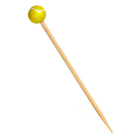 Pique en Bambou Décoré Tennis 120mm (1000 Unités)