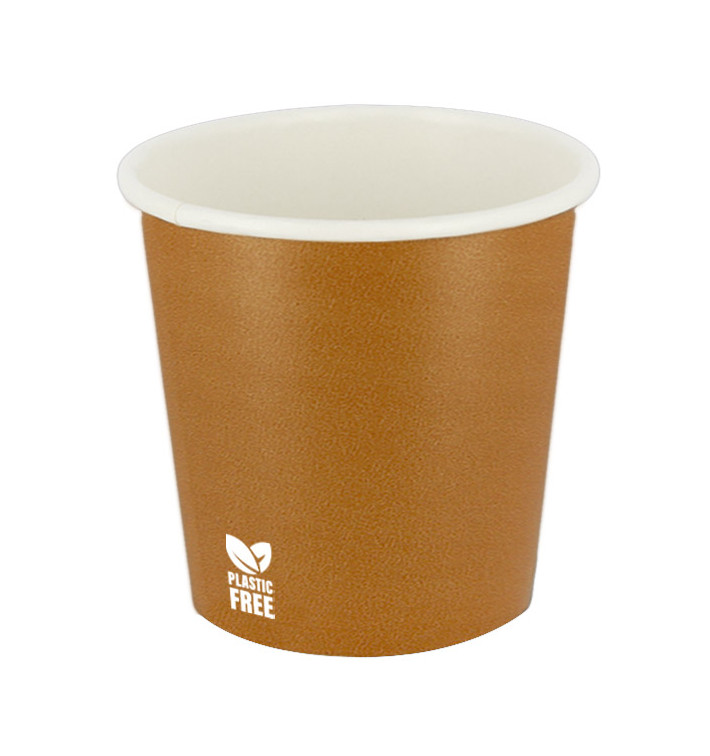 Gobelet en Carton sans Plastique 4Oz/120ml "Caramel" Ø6,2cm (1.000 Utés) Gobelet en Carton sans Plastique 4Oz/120ml "Caramel" Ø6,2cm (1.000 Utés)