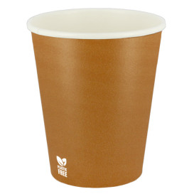 Gobelet en Carton sans Plastique 8 Oz/240ml "Caramel" Ø8,0cm (1.000 Utés)