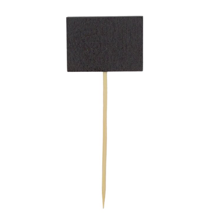 Pique en Bambou avec Ardoise 90mm (100 Unités) Pique en Bambou avec Ardoise 90mm (100 Unités)