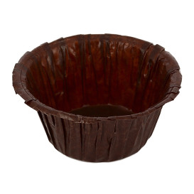 Caissettes Cupcakes Marrons 4,9x3,8x7,5cm (1.400 Utés)