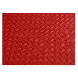 Set de Table papier rouge 1,2x1,8m (24 Utés)