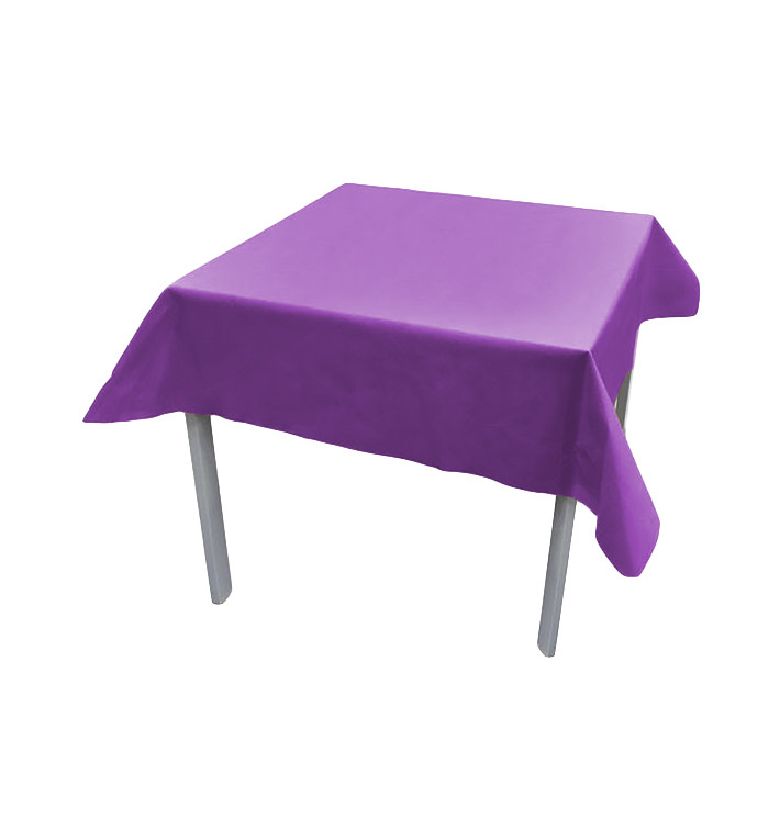 Nappe en PP Non-Tissé Violet120x120cm (150 Utés) Nappe en PP Non-Tissé Violet120x120cm (150 Utés)