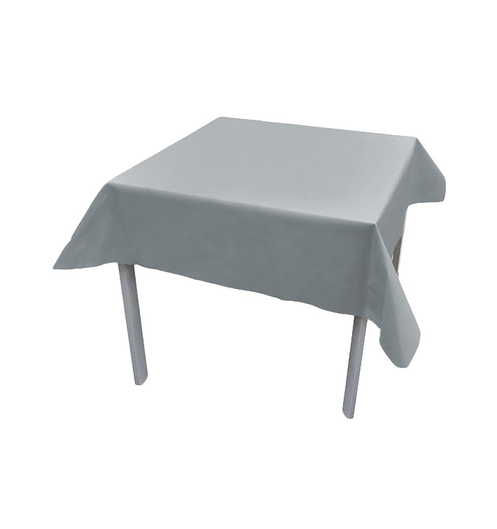 Nappe en PP Non-Tissé Gris 120x120cm (150 Utés) Nappe en PP Non-Tissé Gris 120x120cm (150 Utés)