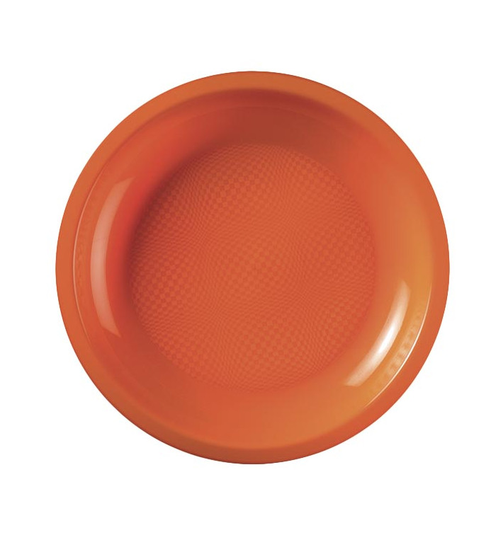 Assiette Plastique Réutilisable Plate Orange PP Ø185mm (50 Utés) Assiette Plastique Réutilisable Plate Orange PP Ø185mm (50 Utés)