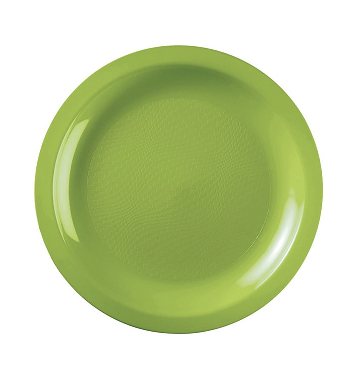 Assiette Plastique Réutilisable Plate Vert citron PP Ø185mm (50 Utés) Assiette Plastique Réutilisable Plate Vert citron PP Ø185mm (50 Utés)
