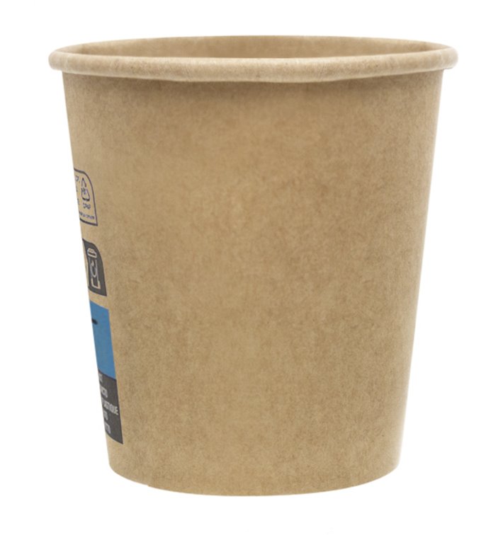 Gobelet Carton Marron 4Oz/120ml Ø6,2cm (100 Utés) Gobelet Carton Marron 4Oz/120ml Ø6,2cm (100 Utés)