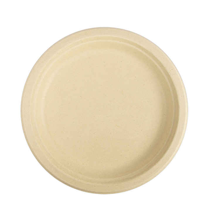 Assiette en Canne à Sucre Naturel Ø230mm (50 Utés) Assiette en Canne à Sucre Naturel Ø230mm (50 Utés)