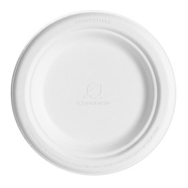 BIOZOYG Palmware Assiette à soupe jetable de qualité supérieure I rond 23  cm 200 pièces Plateau a feuille palmier pour salade et pasta I Vaisselle