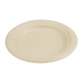 Assiette en Canne à Sucre Naturel Ø155mm (1000 Unités)