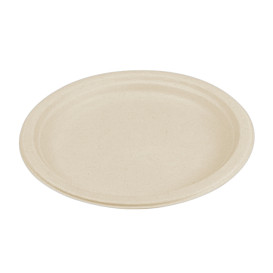 Assiette en Canne à Sucre Naturel Ø260mm (500 Unités)