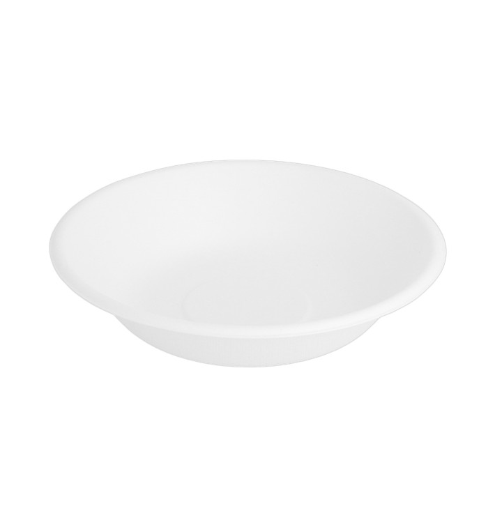Assiette Creuse Canne à Sucre Blanc Ø160mm (50 Unités) Assiette Creuse Canne à Sucre Blanc Ø160mm (50 Unités)